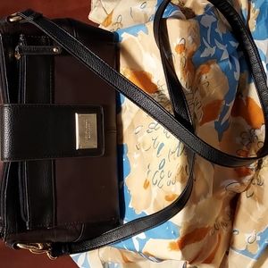 Tignanello two-tone leather crossbody shoulder bag